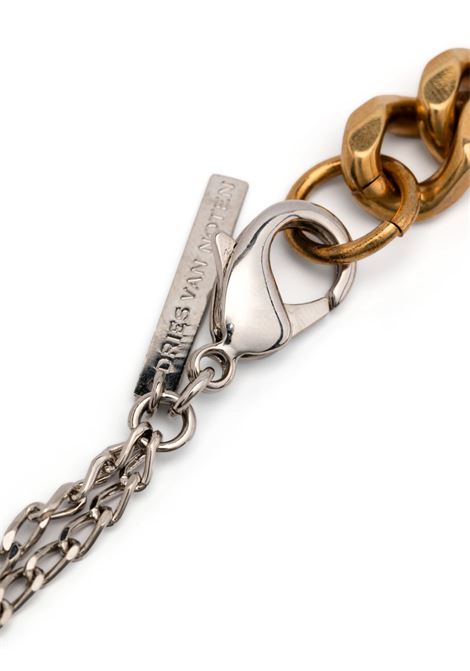 Gold-tone tiger eye chainlink necklace  Dries van noten - uomo DRIES VAN NOTEN | 251028206092971